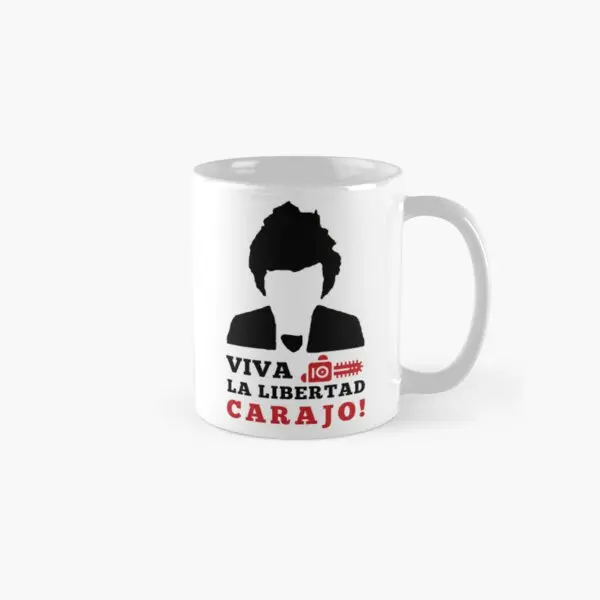 Javier Milei Viva La Libertad T Shirt Cl  Mug Gifts Simple Photo Printed Handle Round Cup Tea Picture Coffee Image Drinkware