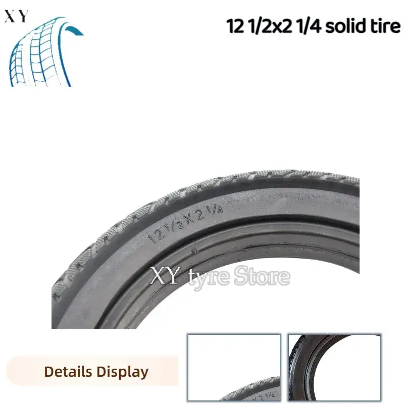 

12 1/2 x 2 1/4 wear-resistant solid tires suitable for electric vehicles and scooters
