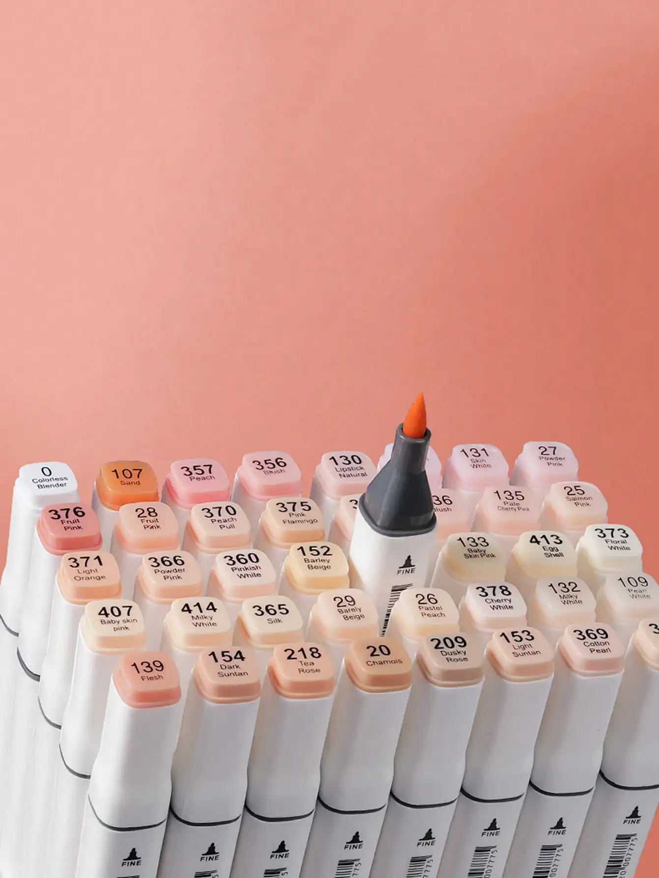 Bview Art Dual Tip Alcohol Based Flesh Color Marker Pen Set 24colors  Skin Tone&Hair Art Markers image 5