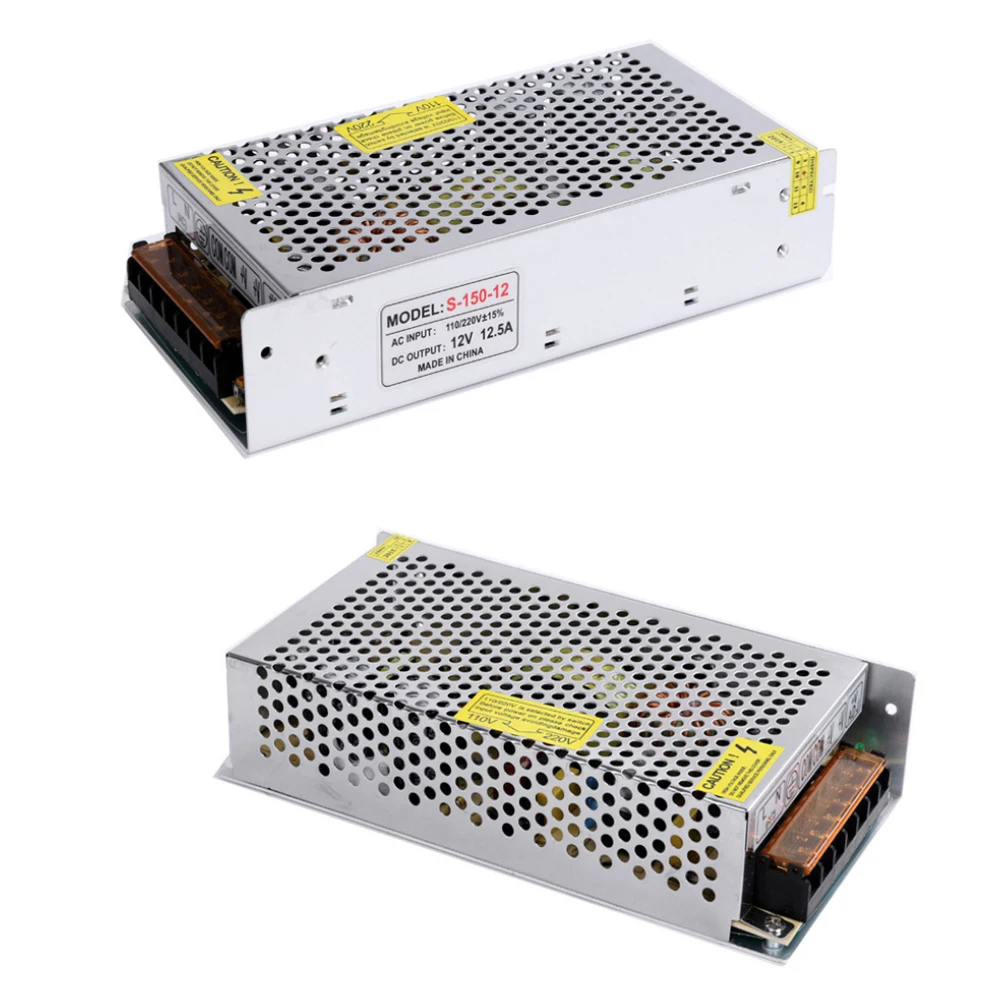 

DC 12V 150W Universal Switching Power Supply Driver Switching Converter for Jewelry Counter Radio Computer Project LED Strips Pi