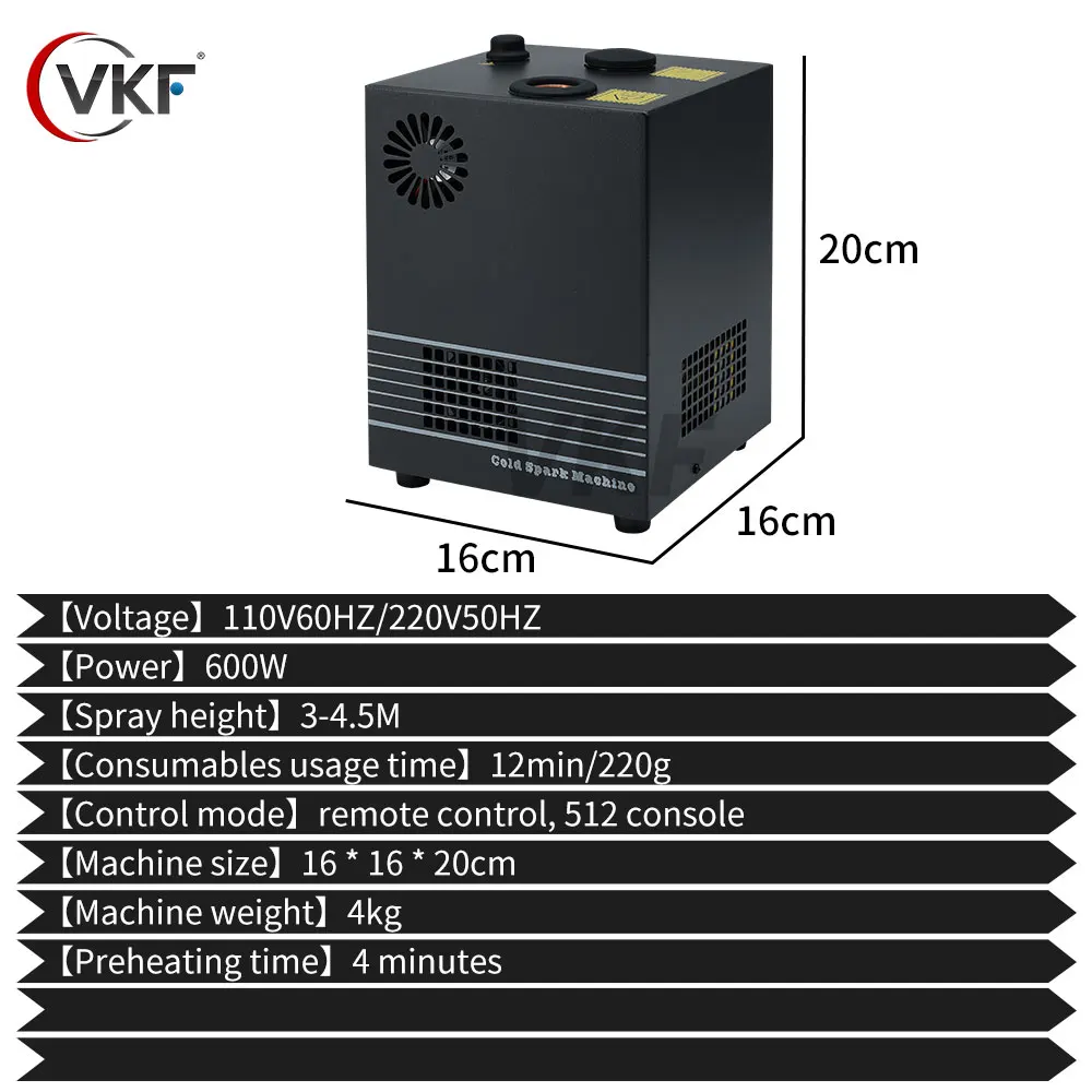 New 600W Cold Sparks Machine Cold Sparkers Stage Special Equipment Firework Machine With DMX512 Control For DJ Disco Party Bar