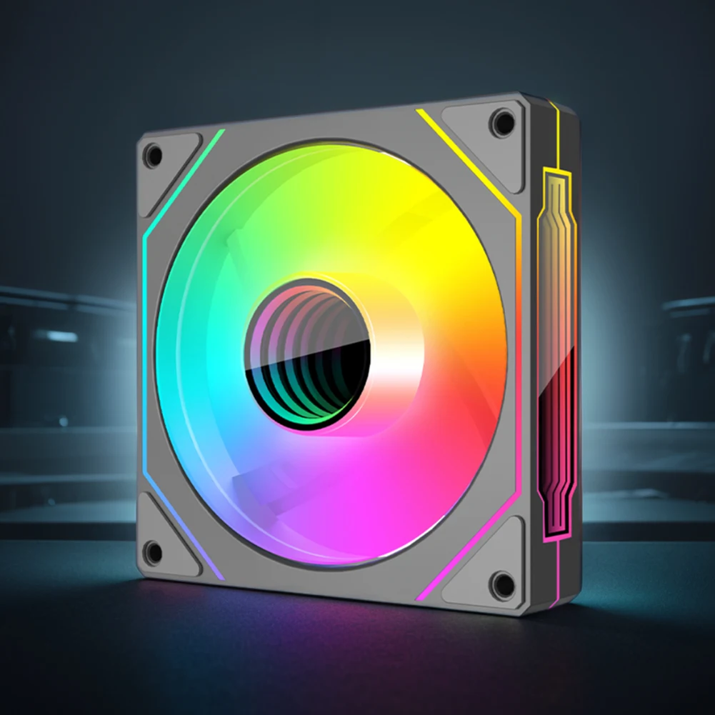 

120mm Chassis Fan for Computer Cases Quiet Operation with Fluid Dynamic Bearing RGB Compatible for Efficient Cooling