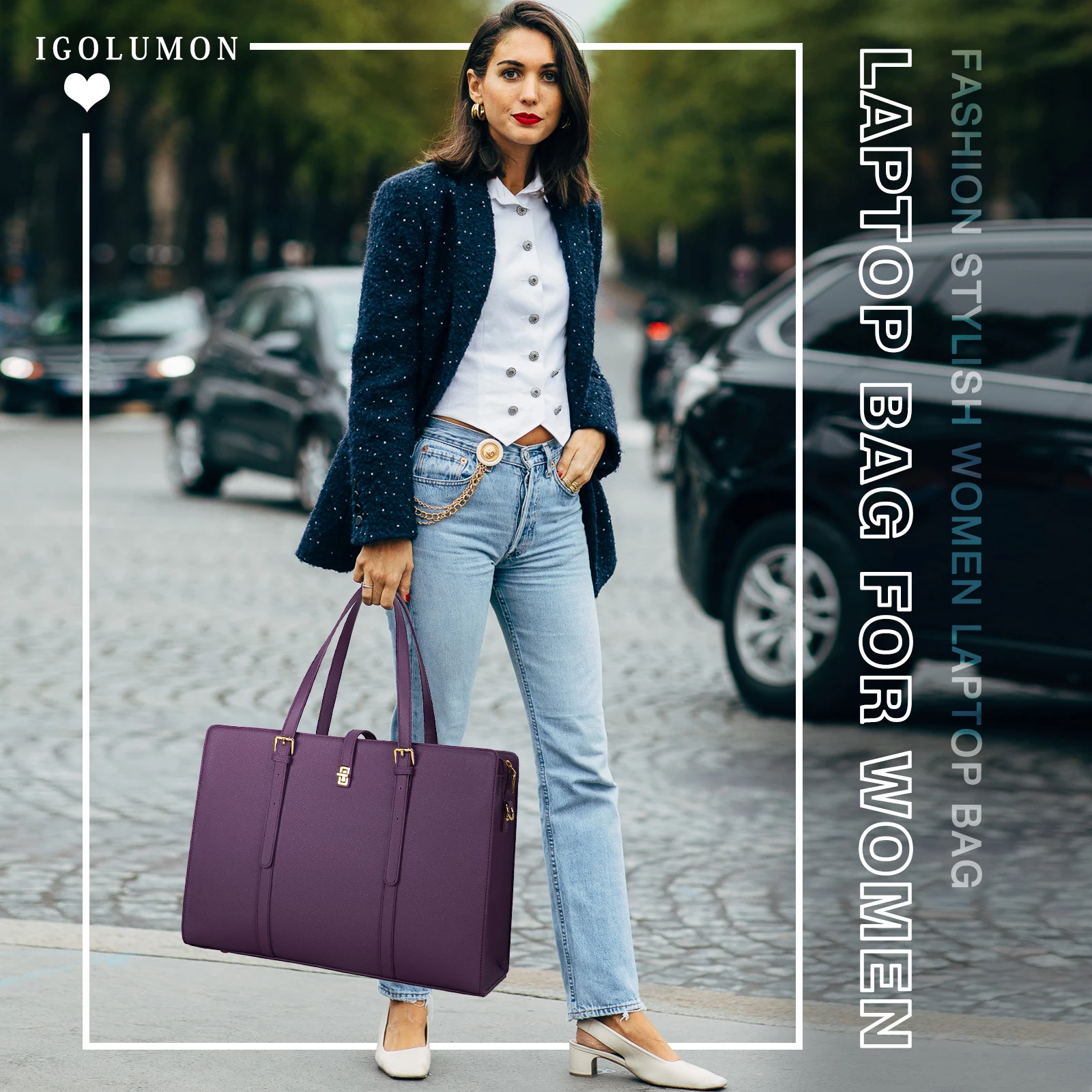 

Fashion Tote Bag for Women Large Capacity Laptop Tote Bag Teacher Computer Purse Briefcase Handbag for Office Travel Work