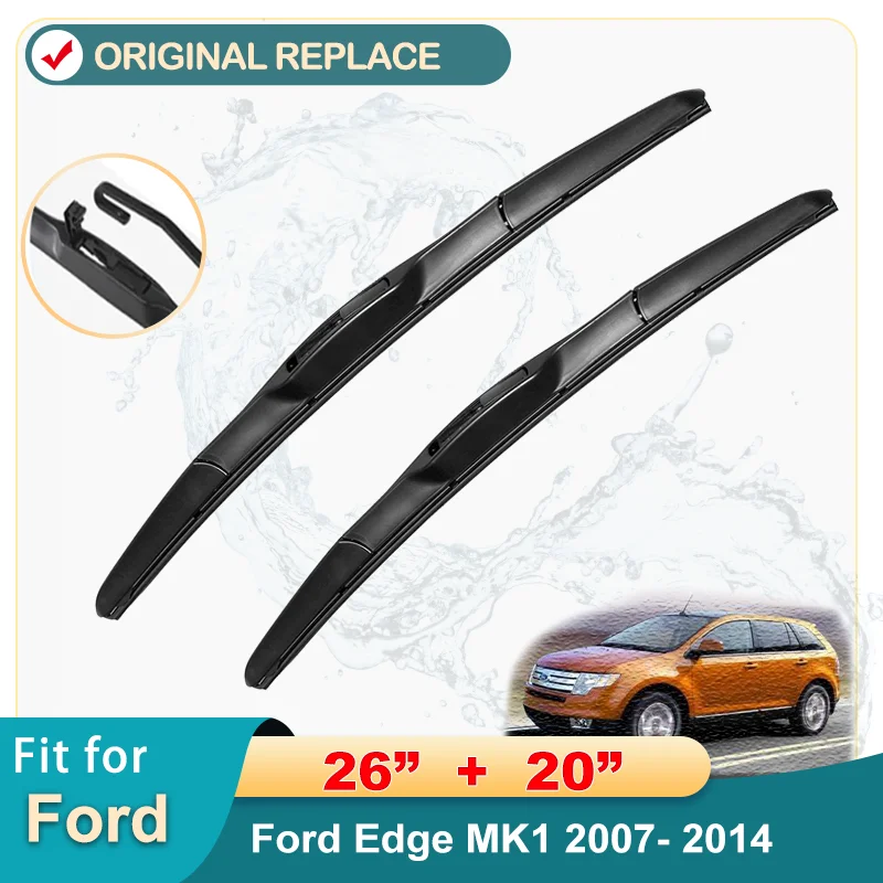 

Windshield Windscreen Wiper Blades For Ford Edge MK1 2007- 2014 Front Car Window Wiper Set 2008 2009 2010 2011 2012 2013