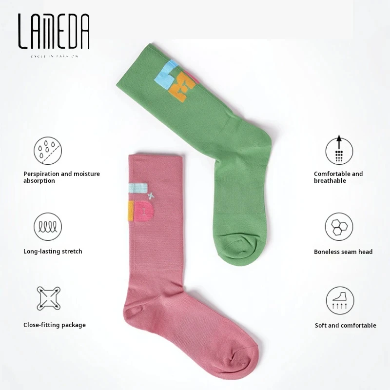 Lameda Non-slip Soccer Socks High Elasticity Man Socks Breathable Sports Socks Woman Comfortable Men Cycling Socks