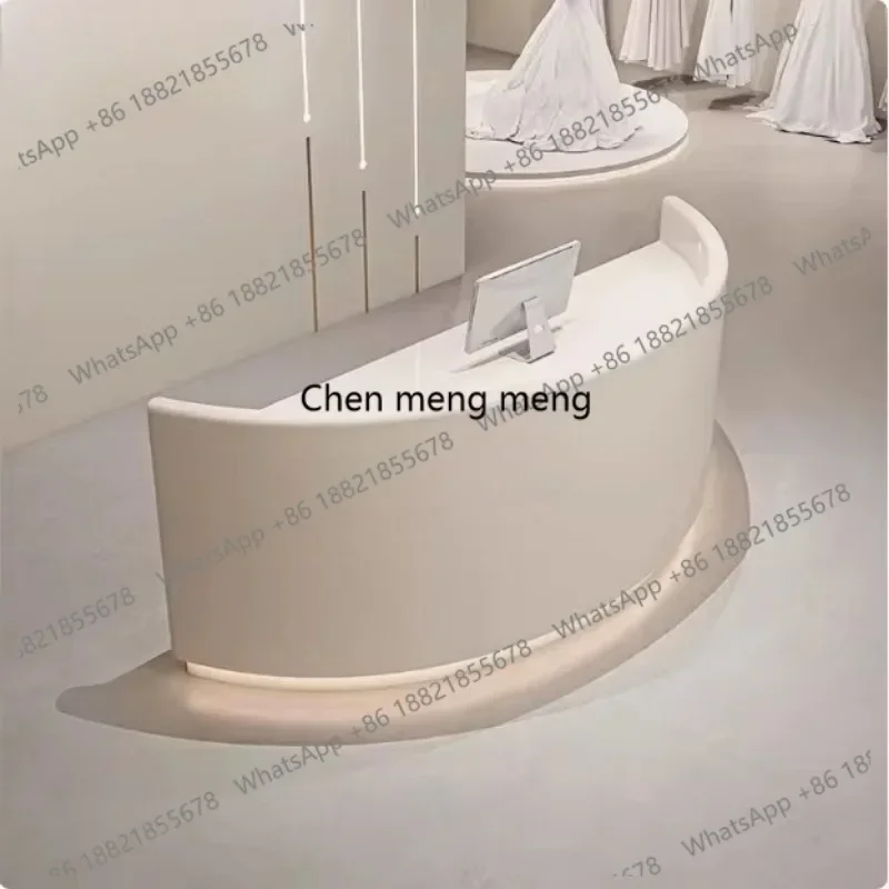 A74FRP reception, bar counter, cash register, reception, curved front deskF132