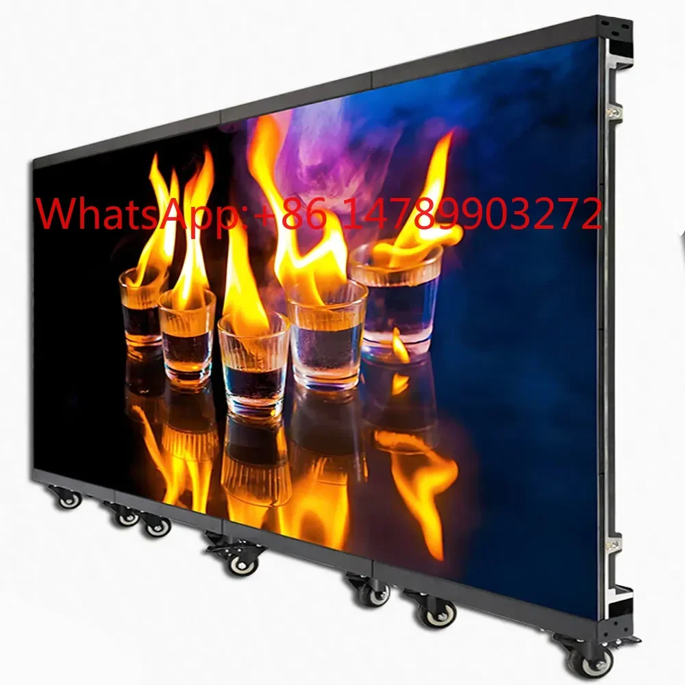 Foldable RGB LED DJ Booth Digital Signage Screen For Bar Reception Indoor Outdoor Event