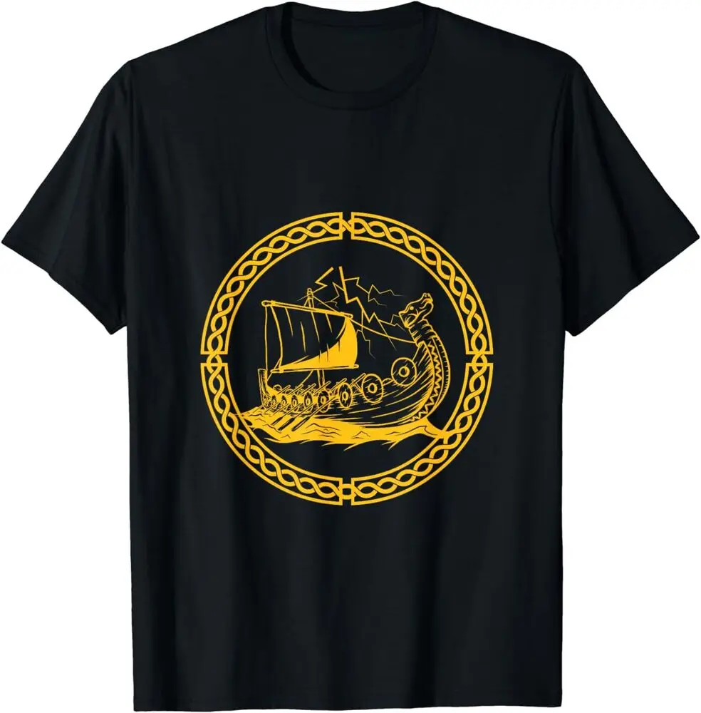 Ship Axe  Nordic Mythologys Valhalla Gift Shirt Y2K tops Unisex Summer Short Sleeve