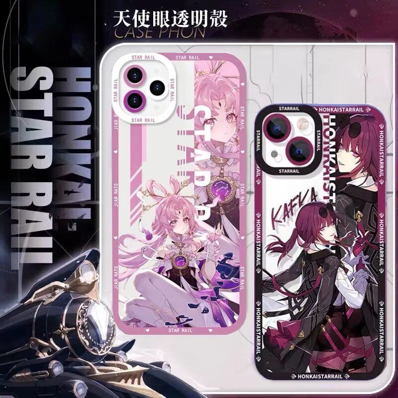 Game Honkai Star Rail Kafka Seele Phone Case For Samsung Galaxy S25 S24 S23 S22 Ultra Plus S23FE S24FE A55 A35 A15 A16 5G Casing