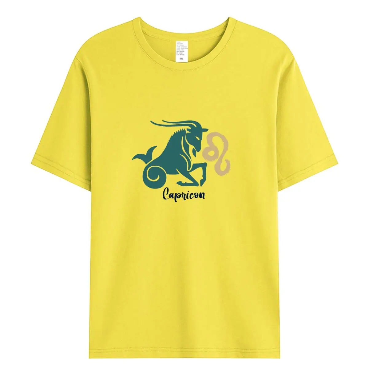 تي شيرت نسائي صيفي لعام 2026 تي شيرت جديد برسومات الجدي تي شيرت كبير الحجم بأكمام قصيرة تي شيرت نسائي قطن 100% ملابس نسائية