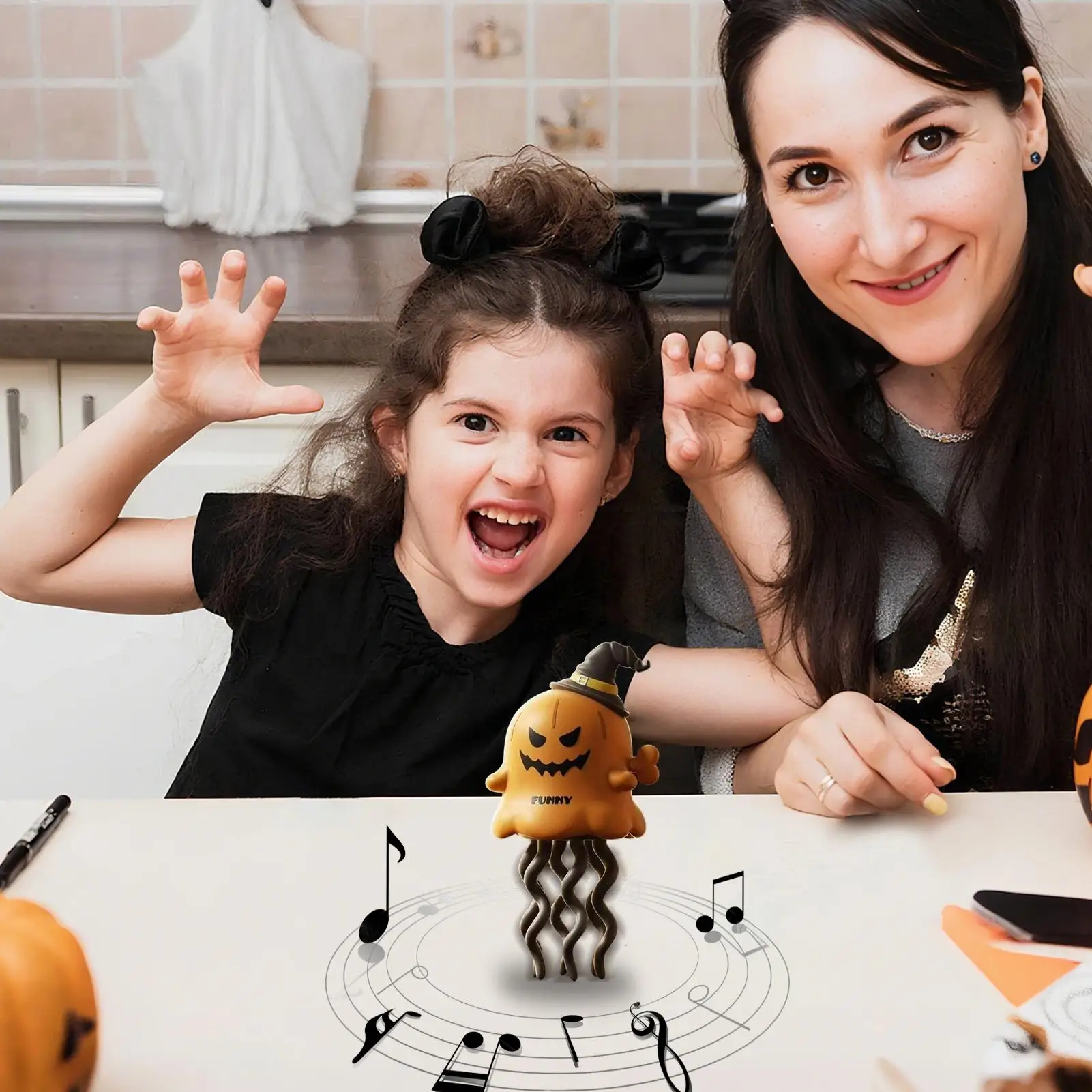 Dancing Ghost Evitamento degli ostacoli Robot intelligente per moncone degli ostacoli Elettrico con musica Robot per bambini per imbottitura di calze Compleanno Ragazzo