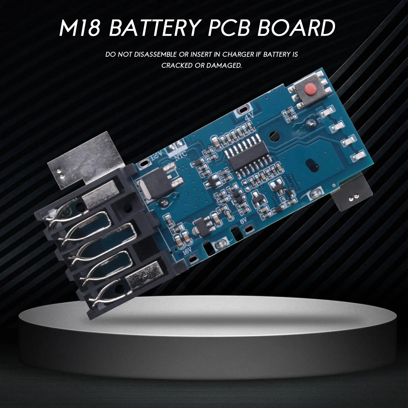 Papan sirkuit pelindung CAS baterai M18 PCB untuk 48-11-1815 M18 V 1,5ah 3,0ah 5Ah 6Ah