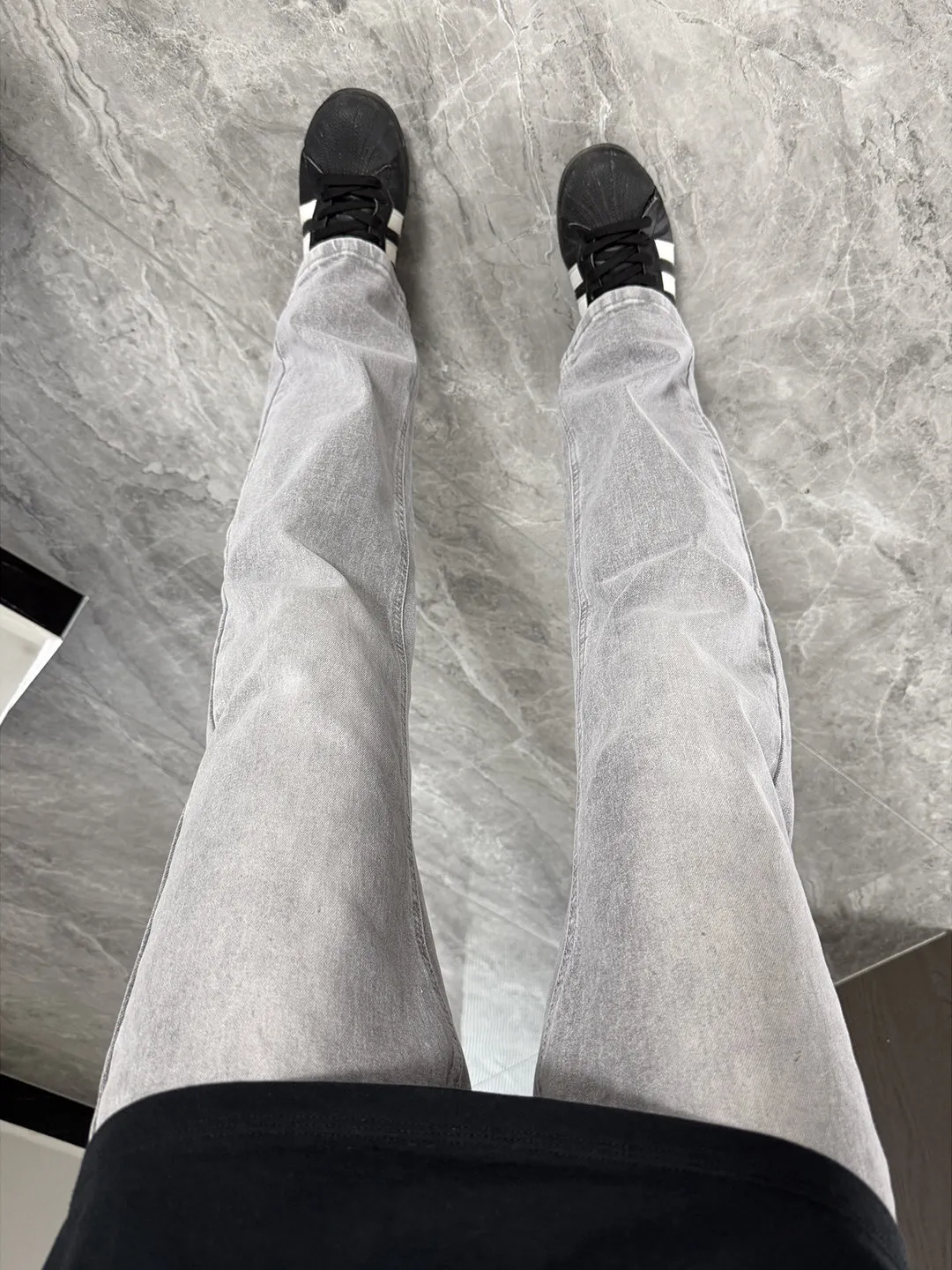 

ed ey Waed Men's Spring Straight Leg Jeans Cleanfit High Street Vibe mid Waist Zipper Casual Jeans Teenagers Jeans