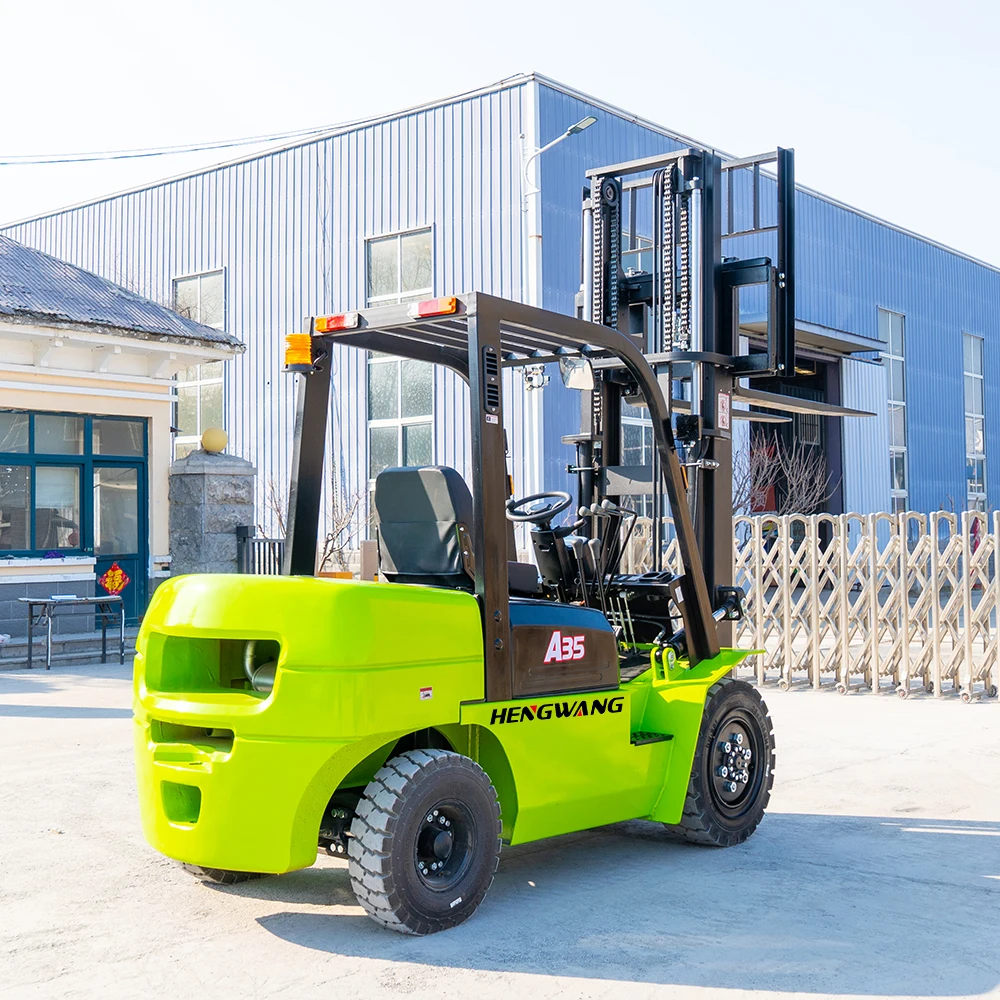 HOT Diesel Forklift All Terrain Diesel Forklift 3.5 tons Diesel Engine Hydraulic Power Euro5 Engineering Household Customization