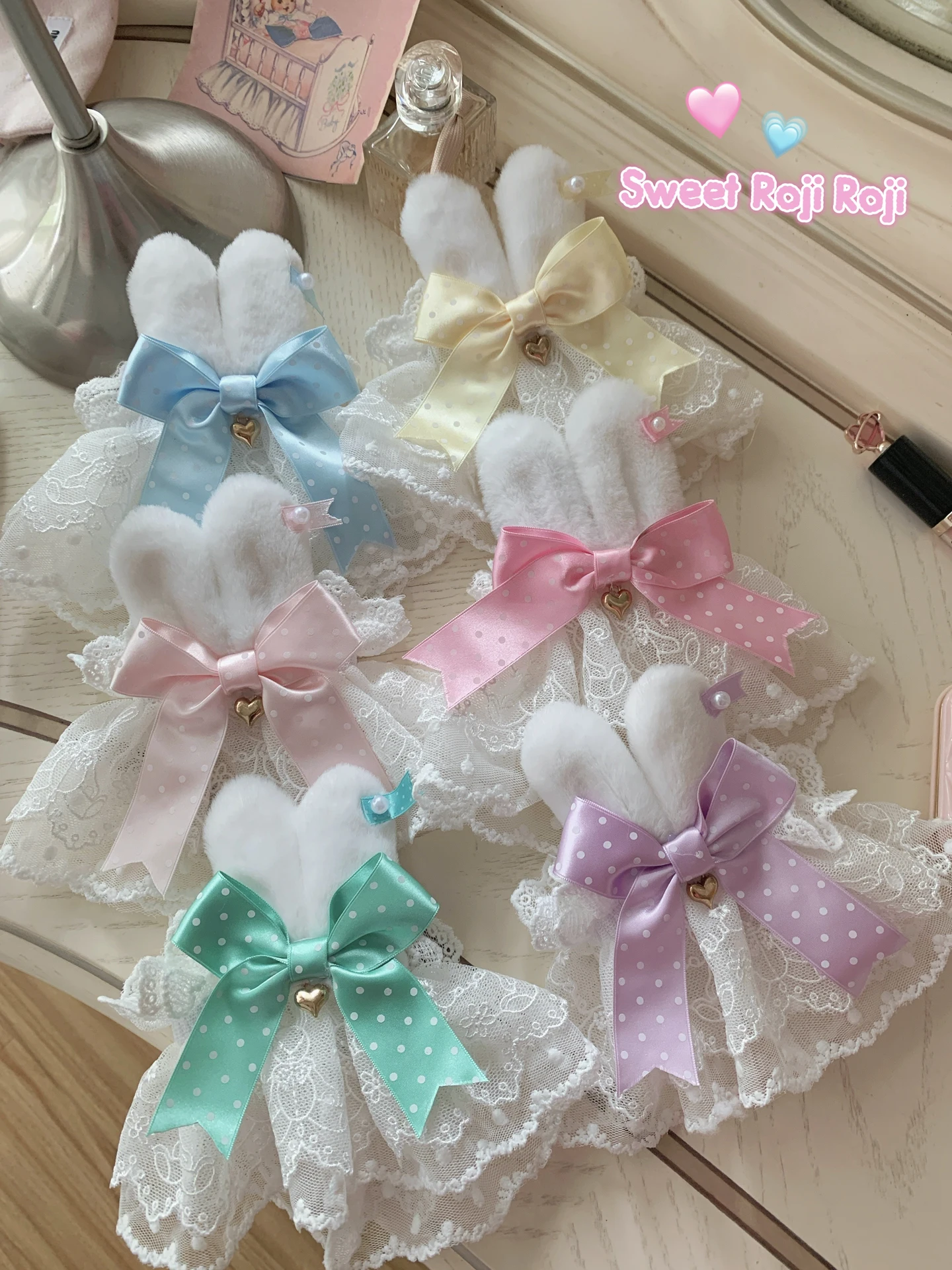 

Оригинальная Лолита с кроличьими ушками, кружевные рукава, женский бант, милые кружевные милые маленькие вещи ручной работы в стиле Лолиты для женщин