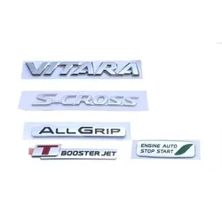 Apply to SUZUKI Alto SX4 S-CROSS ALLGRIP Vitara T BOOSTERJET EASS VVT rear logo Wordmark Luggage compartment sign Tailbox sign s