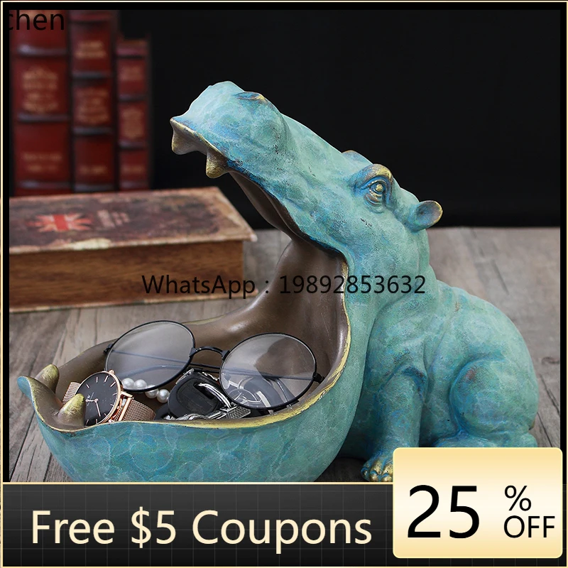 

Personalized Large Mouth Storage Tray Entrance Doorway Shoe Cabinet Key Storage Box Candy Tray Style Home Decor