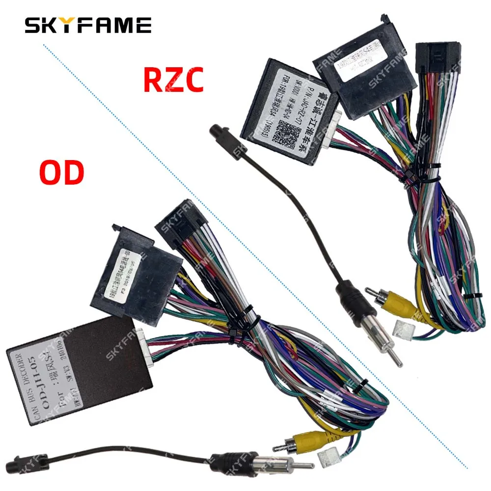 

SKYFAME Car 16pin Wiring Harness Adapter Canbus Box Decoder Android Radio Power Cable For JAC Refine S4 JAC-RZ-07/OD-JH-05