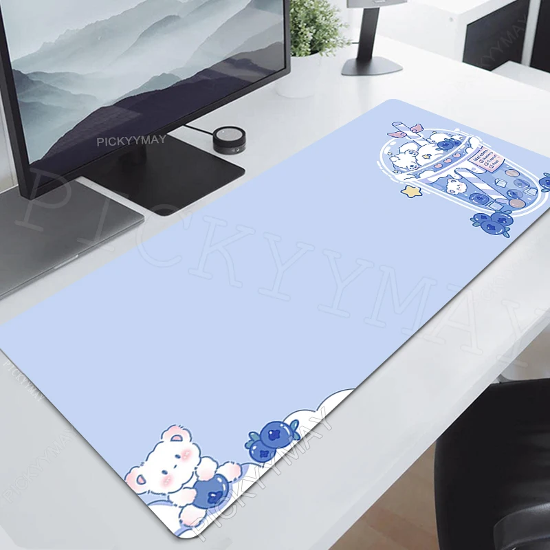 

Milktea Gaming Mousepads Desk Rug Gamer Mousepad Large Mouse Mat Cute Bear Desk Pads Keyboard Mats Office Mouse Pad