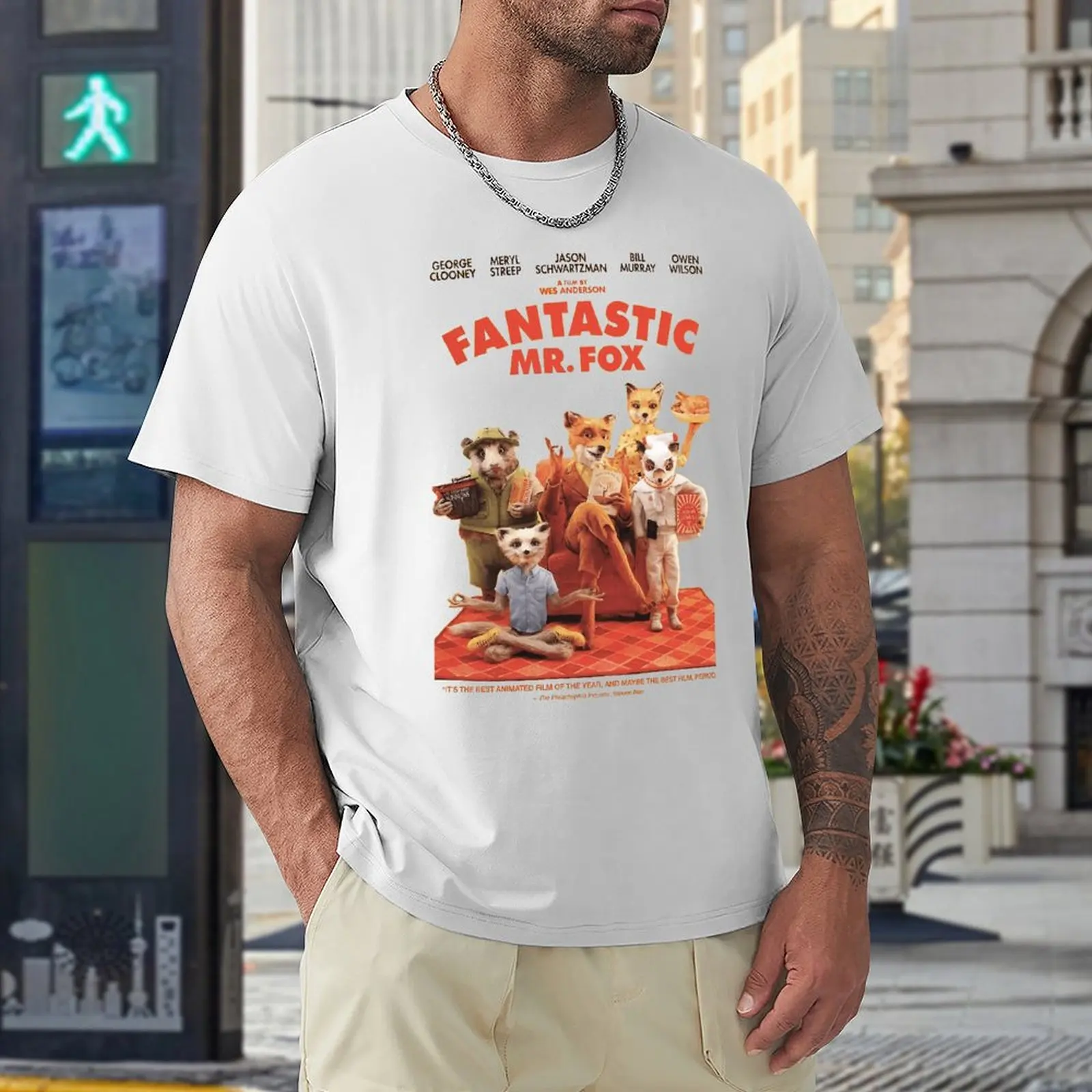 Fantastic Mr. Fox for Sale Tees Casual Graphic T-shirt Crewneck Motion  Humor Graphic Fitness USA Size