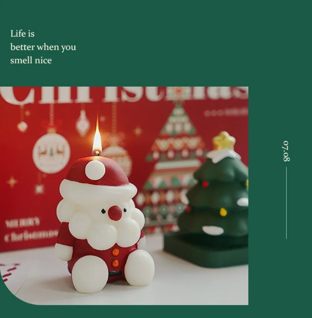 مجموعة هدايا شموع معطرة لعيد الميلاد الجديدة مع حلي عطرية مصنوعة يدويًا عبر الحدود كهدية للعطلات