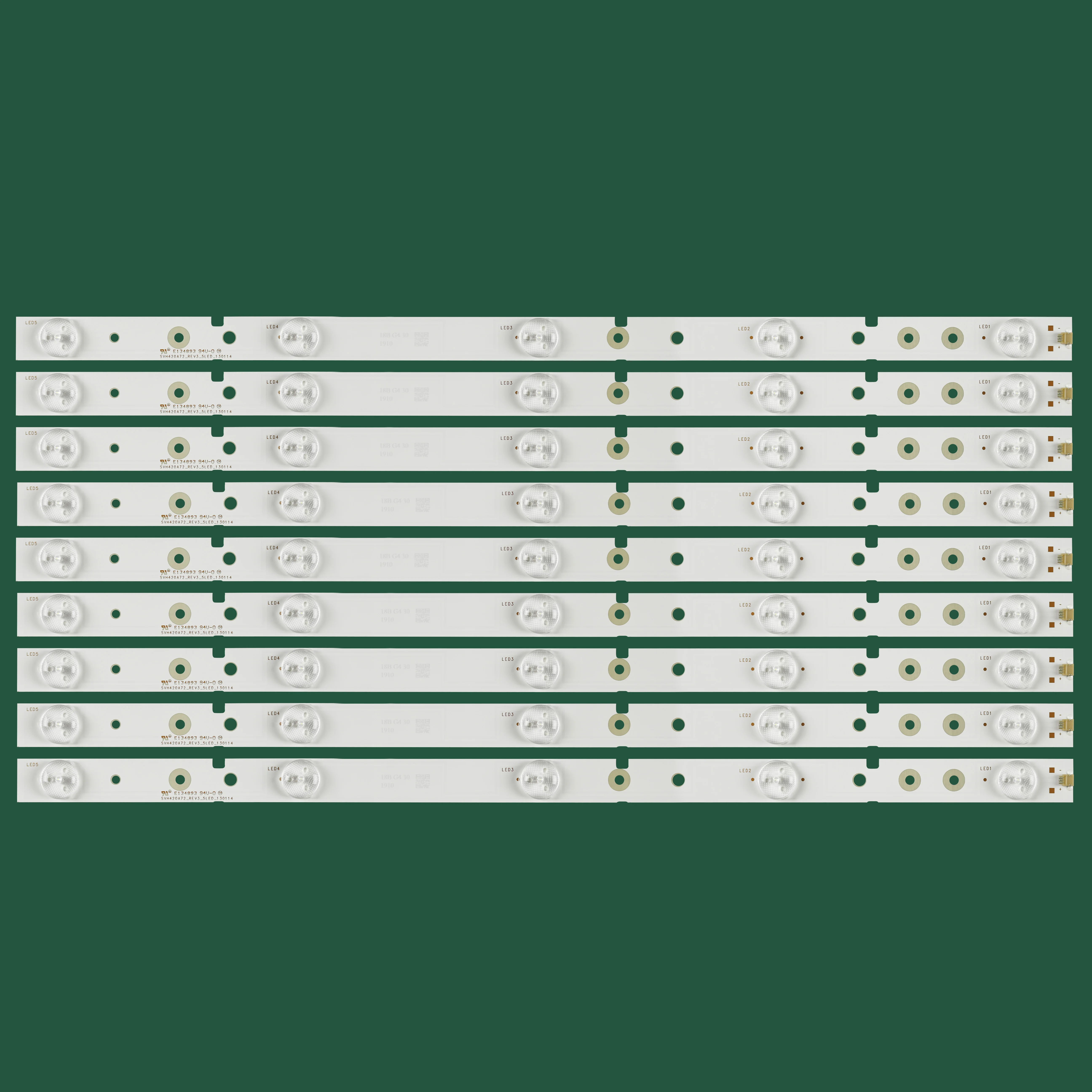 9 Pcs LED Backlight Strip For 39