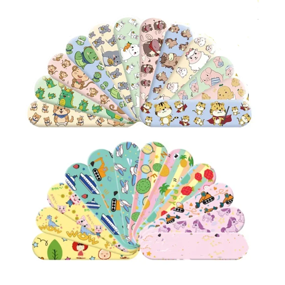 120 ピース/セット漫画バンドエイドかわいい子供の石膏応急処置創傷包帯パッチ絆創膏キットアクセサリー