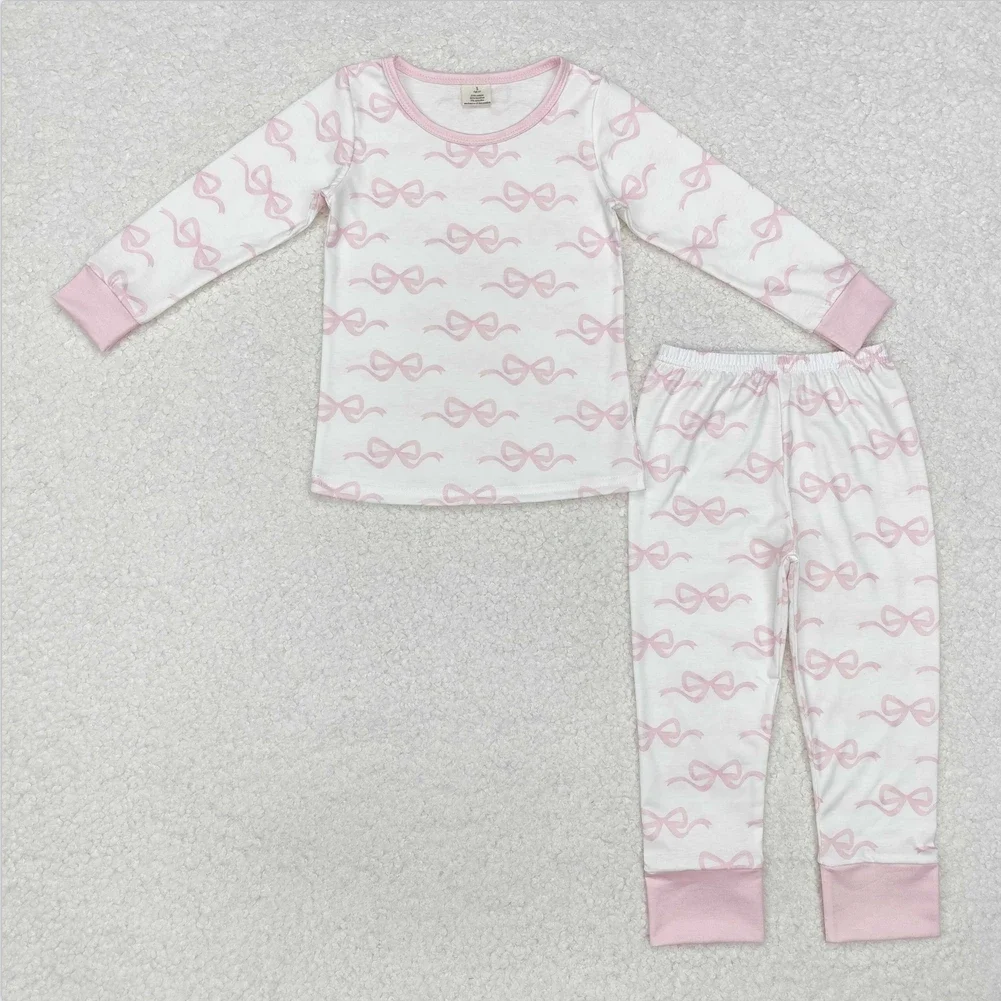 new arrival Christmas Cowboy Pink top matching pants outfit children boy fall winter 2pcs sleeperwear nightwear pajamas set