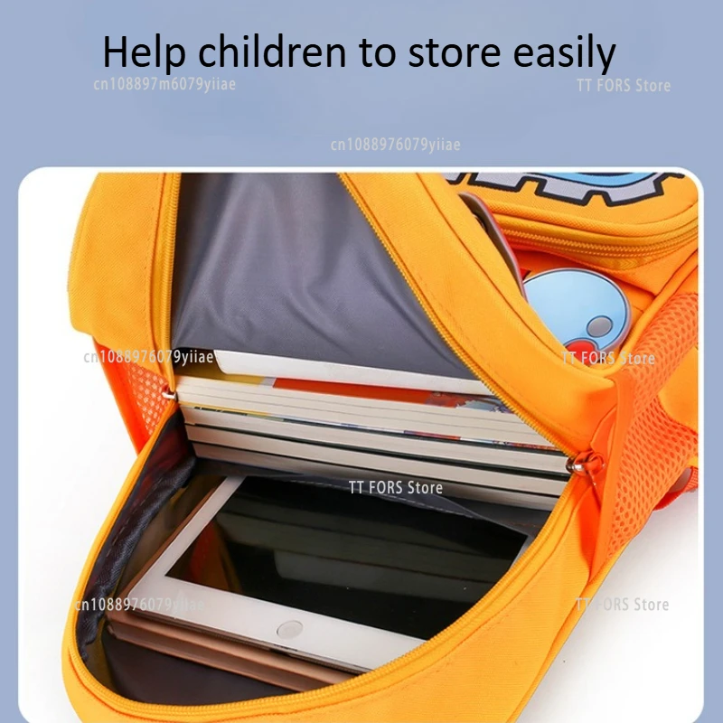 Cute Excavator Kids Backpack 2