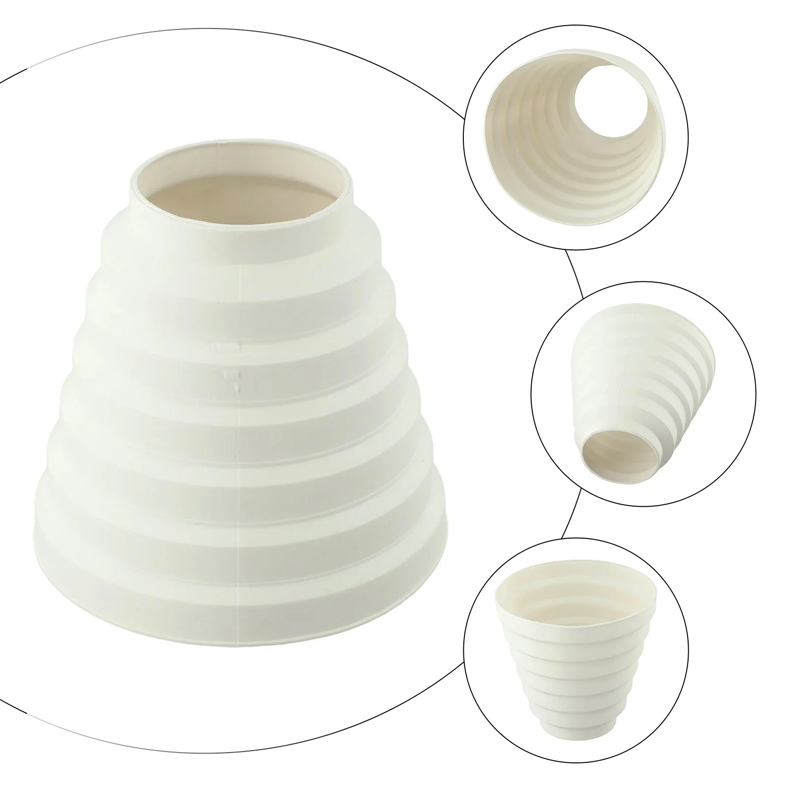 Mm Connector Duct Reducer Extractor Fan Pipe Package Content White Available Variants Variants White ABS Plastic