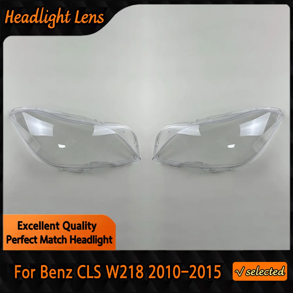 

For Benz CLS W218 CLS260 CLS300 CLS350 2010 - 2015 Headlamp Cover Headlight Shell Lens Plexiglass Replace Original Lampshade