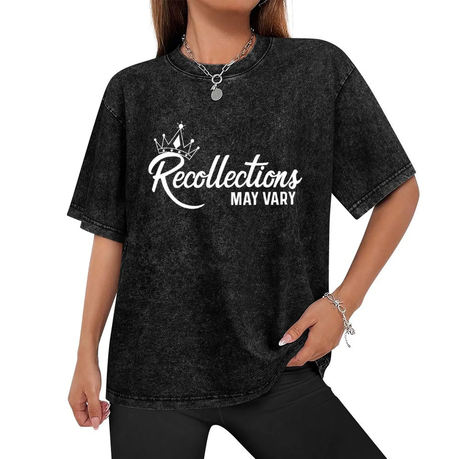 Recollections May Vary T-Shirt summer top sports fans graphic t shirts Men's t shirts