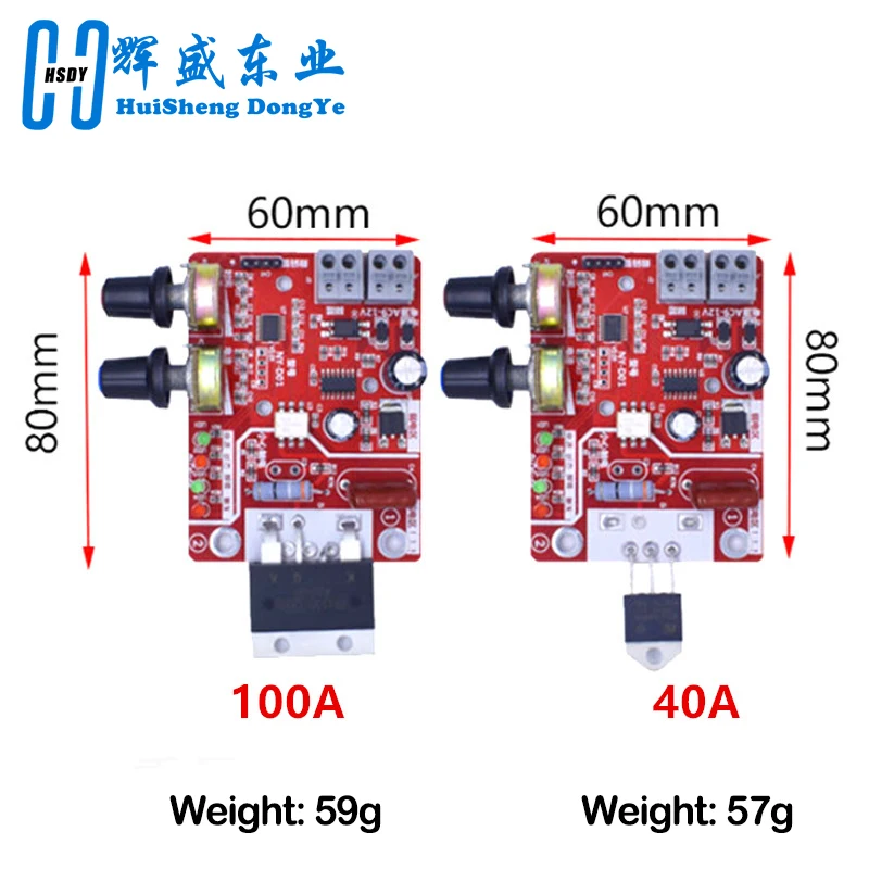 DIY NY-D01 Control Board 40A/100A Spot Welding Machine Control Board Welder Panel Adjust Time Current Digital Display