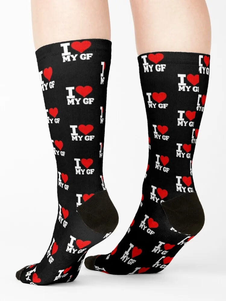 I heart my gf Socks summer cotton New year's golf Ladies Socks Men's