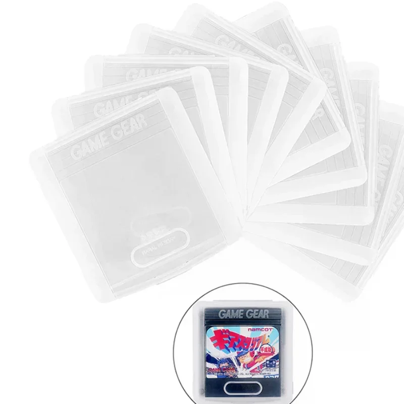 1Pcs Single Game Card Cartridge Storage Display Box For Game Gear Cart GG Clear Replacement GameGear Protective Case