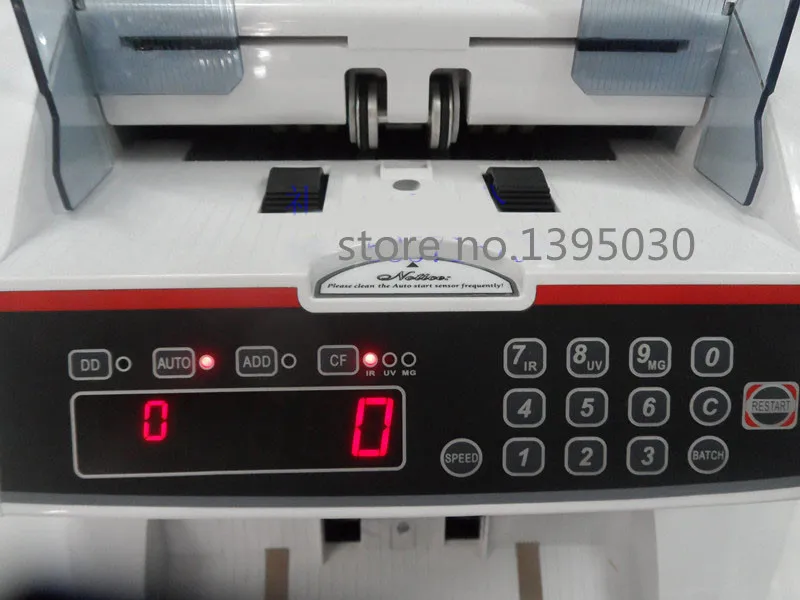 Front Loading Vertical Banknote Bill Currency Counter Cash Counting Machine Money Counting Machine