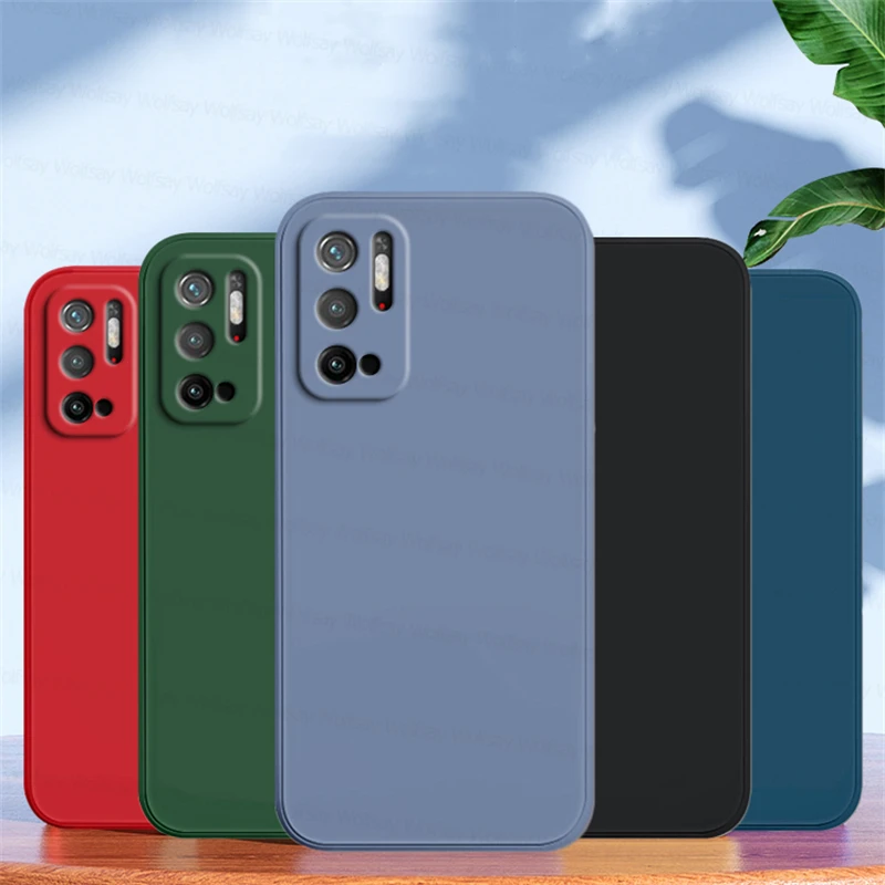 For Xiaomi Poco M3 Pro 5G Case Xiaomi Poco M3 Pro 5G Cover Luxury TPU Liquid Silicone Phone Back Cover For Xiaomi Poco M3 Pro 5G