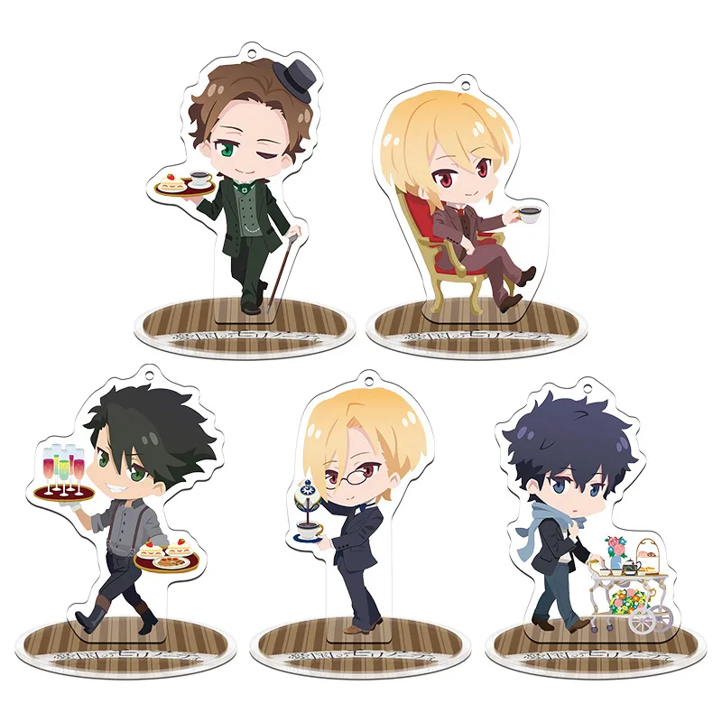 10cm Cartoon Anime MORIARTY THE PATRIOT Stand Acrylic Figure Standing Cosplay Desktop Display Model Plate Home Decoration