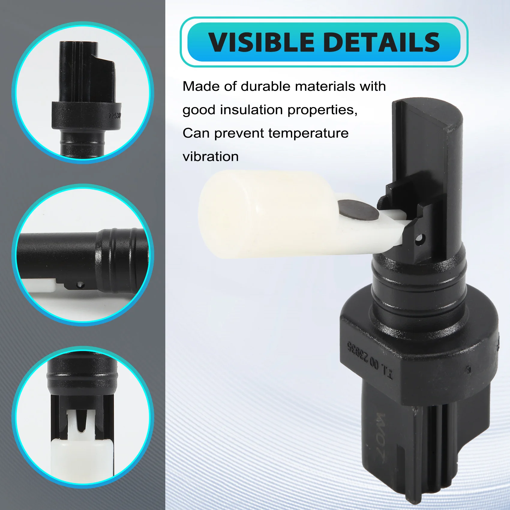 #84D Car Washer Fluid Level Sensor for Ford Focus 2004-2020,Auxiliary water bottle,(Black&White)