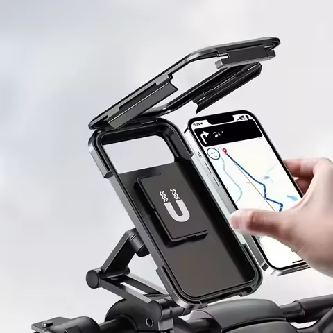 Universal Waterproof Motorcycle Bike Mobile Phone Holder 360&deg; Swivel Adjustable Support for Bicycle GPS Compatible