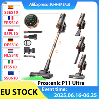 Proscenic P11 Ultra Cordless Stick Vacuum Cleaner, 40KPA 450W Powerful Cordless Vacuum Cleaner, GreenEye LED, Anti-Tangle Brush
