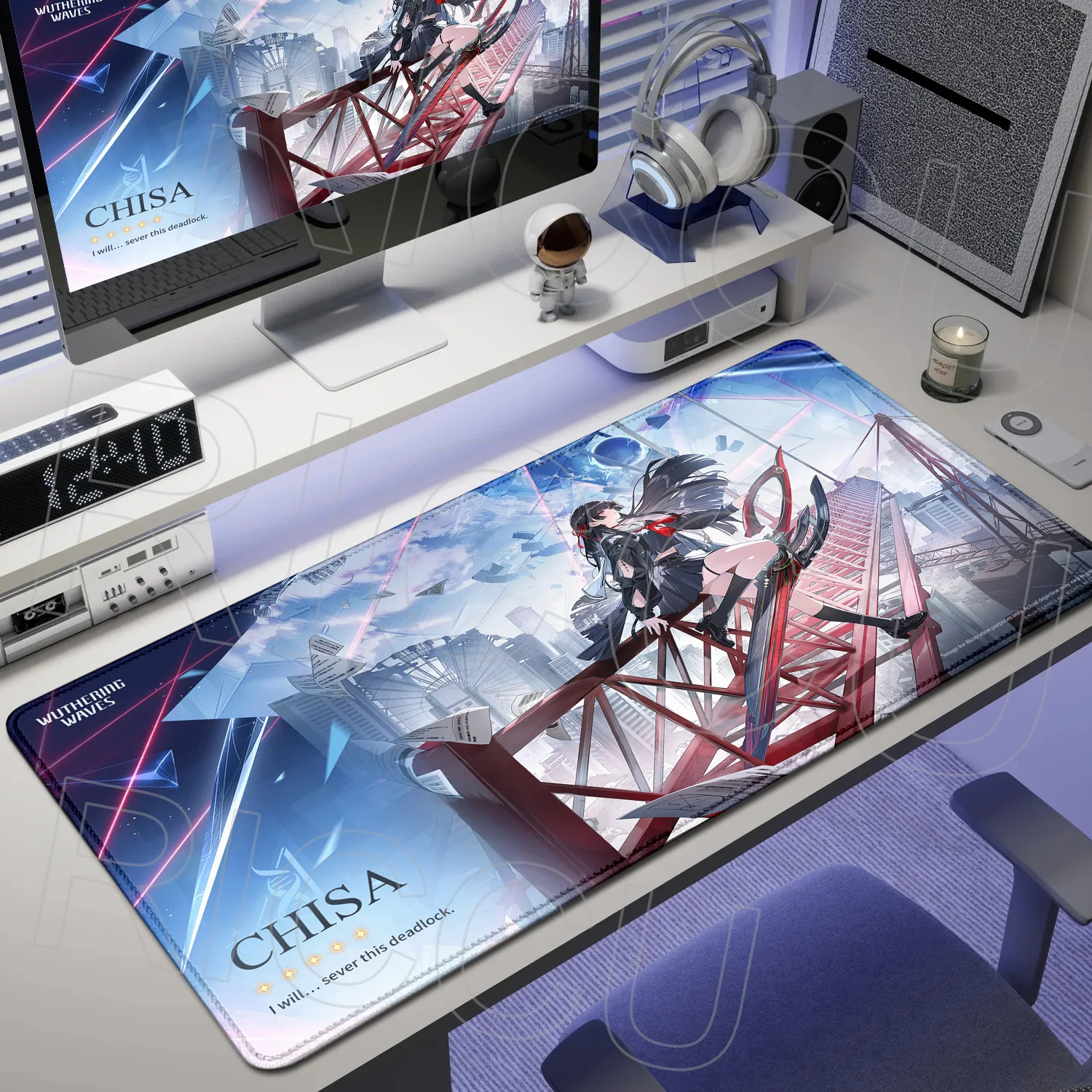 

30X60cm Wuthering Waves Chisa PC accessories expand Mouse Pad Gaming XXLMousepad Kawaii Anime Girl Desk Mat Rubber Office Carpet