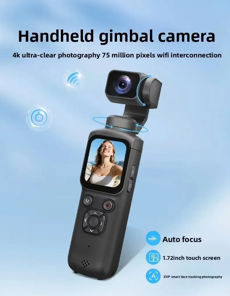 4K Live Streaming Camera Pocket Camera 1.72