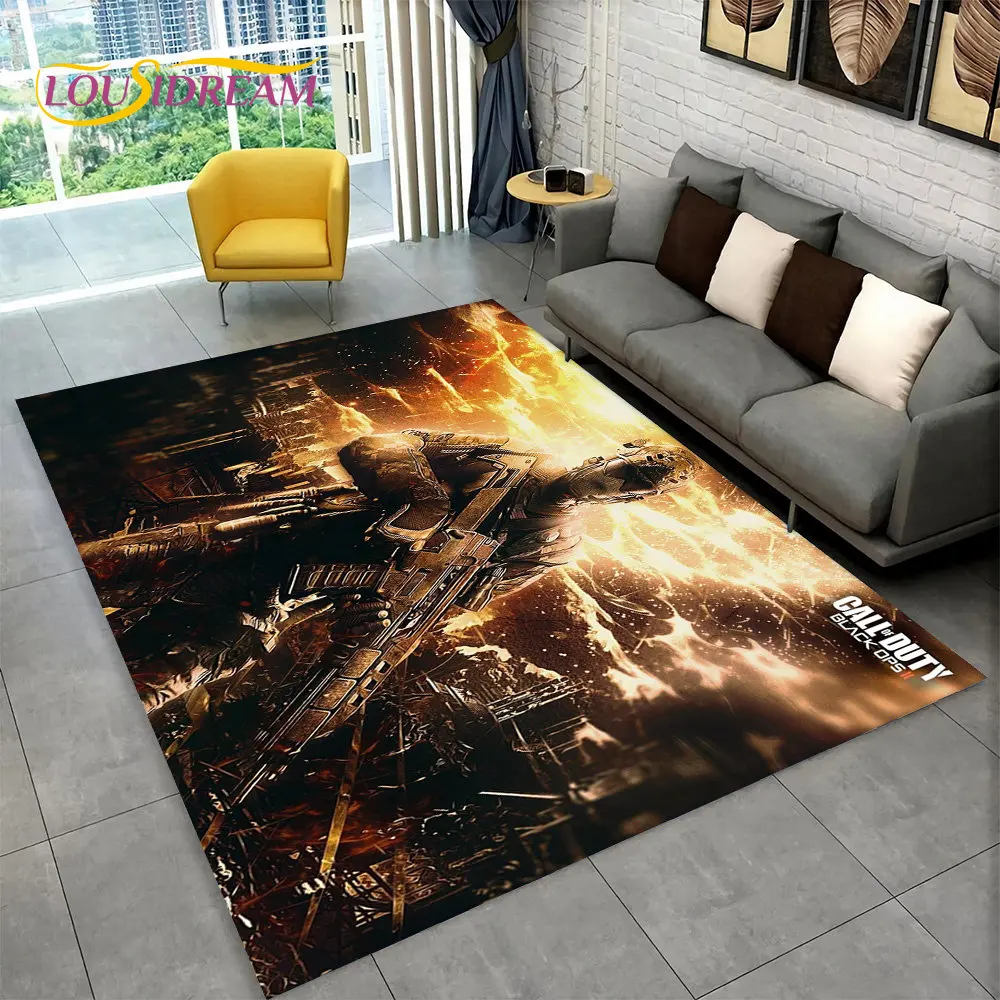 3D COD, Call of Duty Game,Gamer Area Rug,Carpet Rug for Living Room Bedroom Sofa Doormat Decoration,Kid Play Non-slip Floor Mat