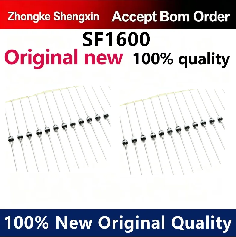 （5pcs-10pcs）Newly imported original SF1600V SOD-57 SF1600-TAP glass passivated fast recovery diode