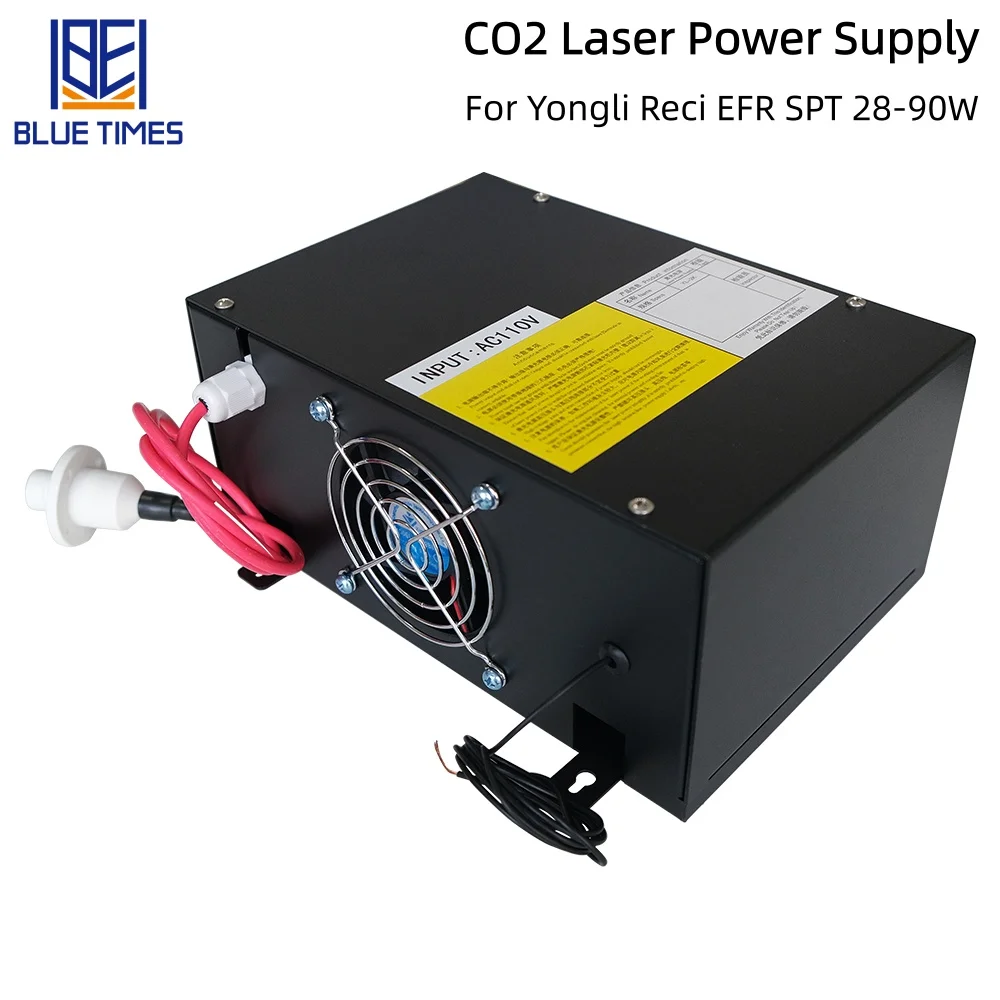 Bluetimes 28/35/45/90W CO2 Laser Power Supply Replacement for Reci EFR Yongli SPT CO2 Laser Engraving Cutting Machine Category