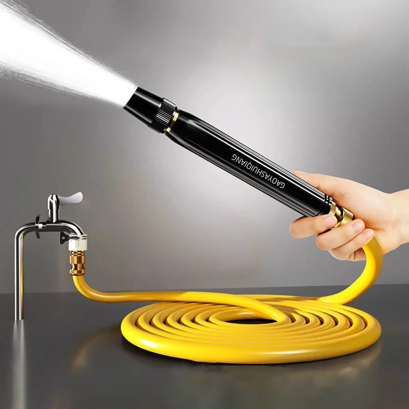 High Pressure Garden Watering Gun Car Wash Sprayer Hose Nozzle Adjustable Water Spray for Home Garden Lawn Irrigation Cleaning
