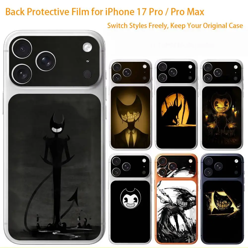 

Machine B-Bendy and the Ink 3D Full Body Skin Decal for iPhone 17/Pro/Pro Max Color Rear Protective Sticker
