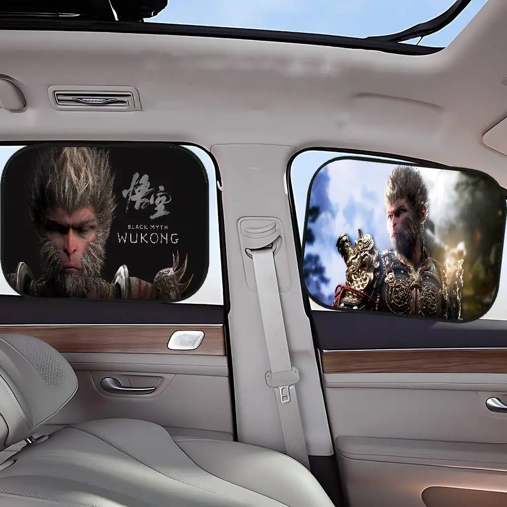 

BlackS Myth W-Wukong Car Sun Shade UV Protection Electrostatic Adsorption Car Window Sunshade For Kids Outdoor Sunscreen