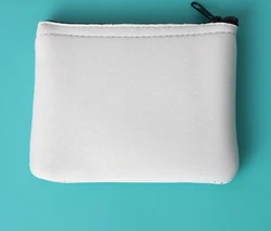 10pcs Coin Purses Sublimation DIY White Blank Neoprene Short Wallet